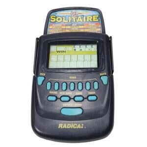 Radica Solitaire Klondike Vegas Electronic Handheld Model 3620 Tested Works
